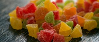 Candied fruit. Benefits and harm to the body, calorie content. Recipes for orange, ginger, pineapple, pomelo, papaya, pumpkin, mango, carrot, zucchini, melon 