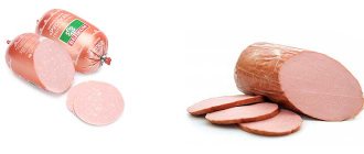 What is the calorie content of boiled sausage?