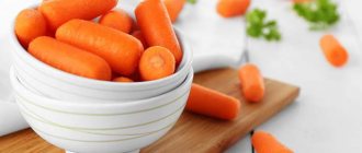 Калорийность свежей моркови (100 гр)