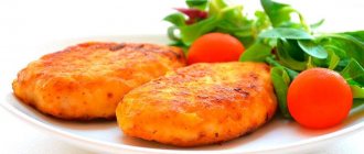 Chicken cutlets in the oven calorie content