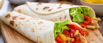 Lavash: what does calorie content depend on?
