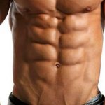 Abdominal muscles in a man