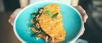 PP omelette for breakfast: dietary recipes with photos