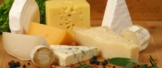 products for the cheese diet