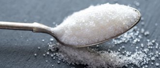 Суточная норма потребления сахара