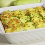 Pork baked with zucchini