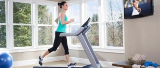 Exercises on a treadmill at home (photo)